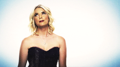 Ashley Benson Smile Black Dress GIF