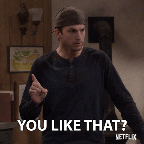 Ashton Kutcher Unbelievably Asks You Like That? GIF