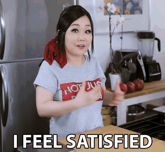 Asian Girl Feel Satisfied GIF