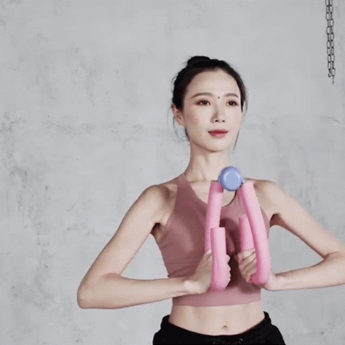 Asian Lady Working Out Backside GIF