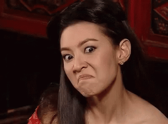 Asian Woman Angry Face GIF
