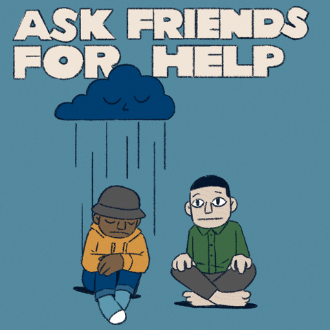 Ask For Help From A Besties GIF