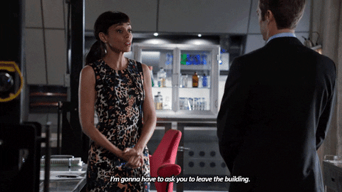 Asking You To Leave The Building GIF