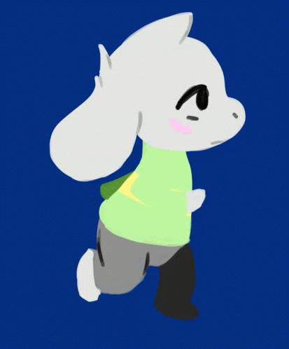 Asriel Dreemurr Slowly Sprint GIF