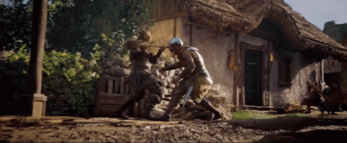 Assassin's Creed Valhalla Body Slam GIF