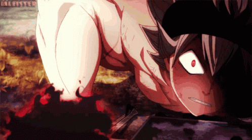 Asta Staria Covered With Black Energy GIF