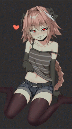 Astolfo Sultry Pose Tiny Heart Swaying GIF