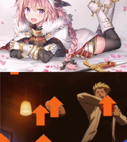 Astolfo Lying On Stomach Anime Series GIF