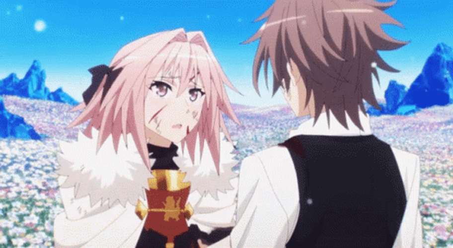 Astolfo Hugging Naoto Nakamura Fate Series GIF