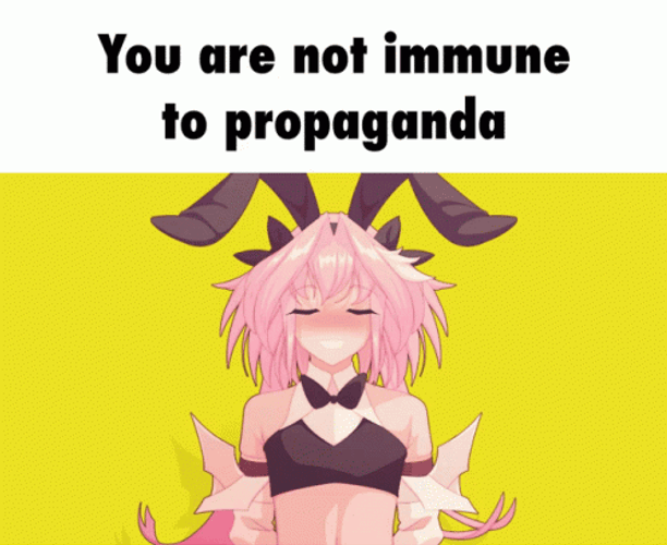 Astolfo Not Immune To Propaganda Meme GIF