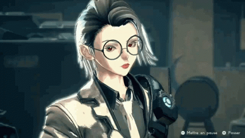 Astral Chain Cute Female Character Starring GIF