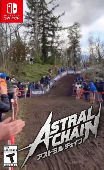 Astral Chain Epic Bike Marathon GIF