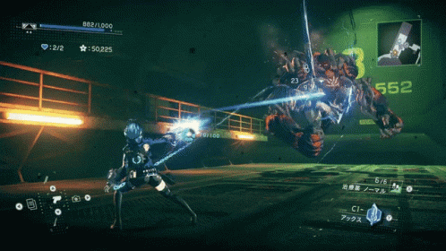 Astral Chain Fight With Kronos GIF