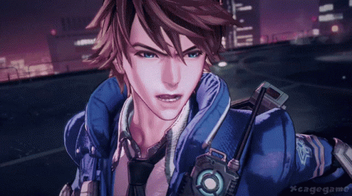 Astral Chain Male Character Transform GIF