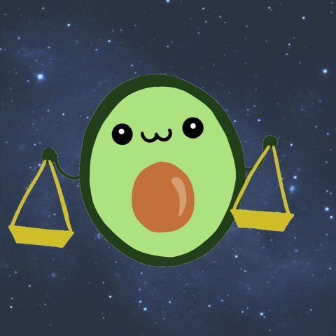 Astrology Avocado Zodiac Libra GIF