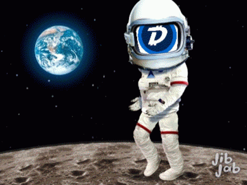 Astronaut Digibyte GIF