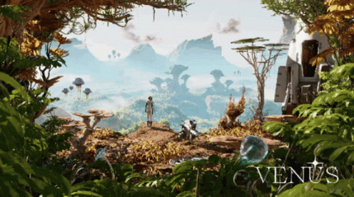 Astronaut Discovering Civilization Beyond Earth GIF