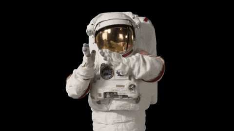 Astronaut Night Night GIF