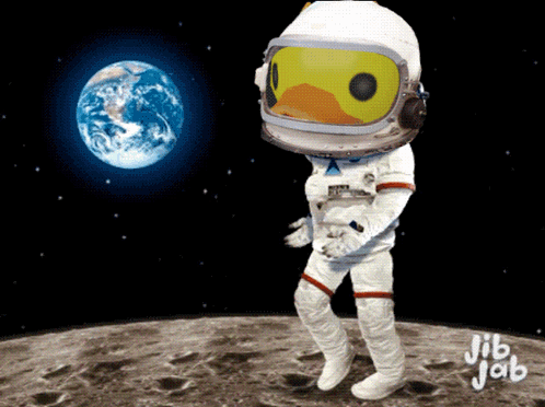 Astronaut on Moon Jib Jab