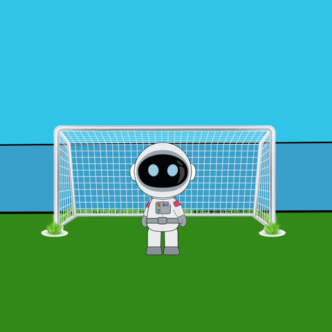 Astronaut Scoring Goal