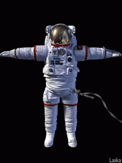Astronaut Waving GIF