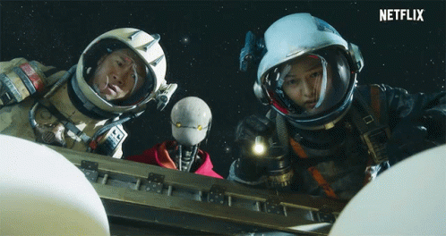Astronauts In Space Netflix Ad GIF