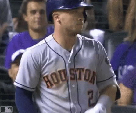 Houston Astros Alex Bregman Turning Around GIF