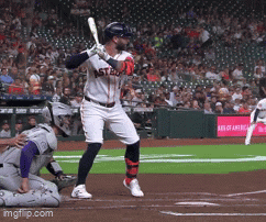 Astros Baseball Player About To Swing Bat GIF