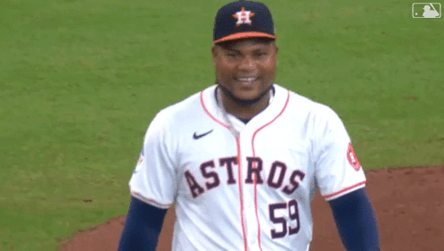 Astros Baseball Player Smiling