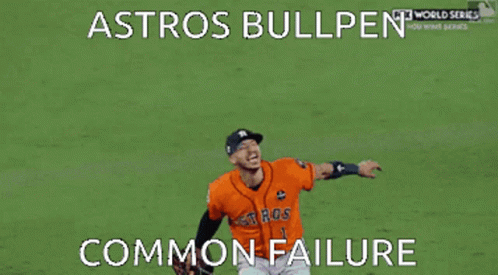 Astros Bullpen Common Failure Is Displayed On The Screen GIF