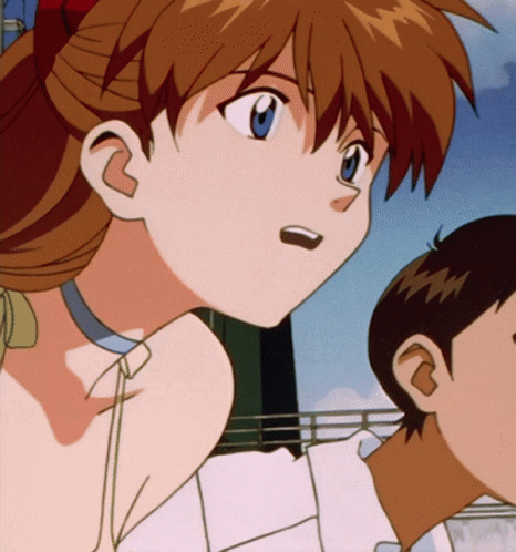 Asuka Evangelion Evil Smile GIF