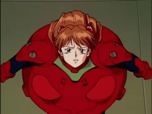 Asuka Evangelion Fat Suit GIF