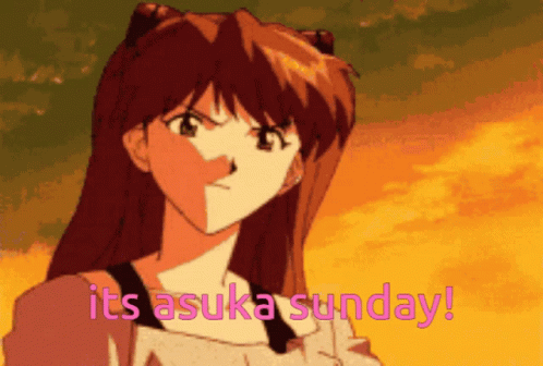 Asuka Evangelion It's Asuka Sunday GIF
