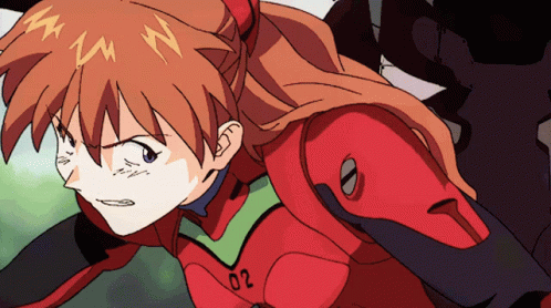 Asuka Evangelion Smash GIF
