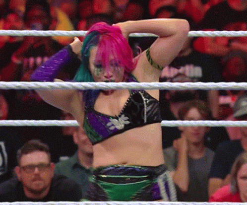 Asuka Wrestler Hip Swirl GIF