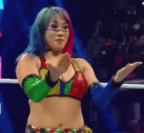 Asuka Wrestler Taunting Come Here GIF