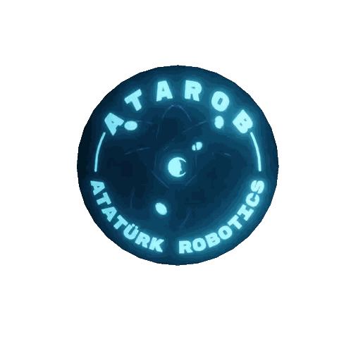 Atarob Ataturk Robotics Logo With Glowing Atom