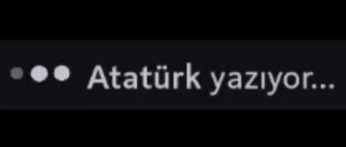 Ataturk Yaziyor Black Background GIF