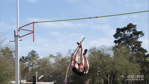 Athlete Pole Vault Rollwave GIF