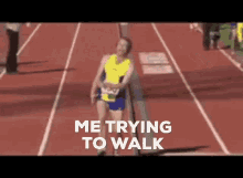 Athlete Walking Fail GIF