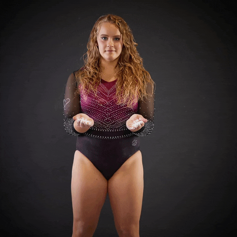 Athletic Girl Chalk Smash GIF