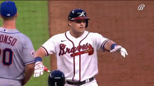 Atlanta Braves Austin Riley Chop On GIF