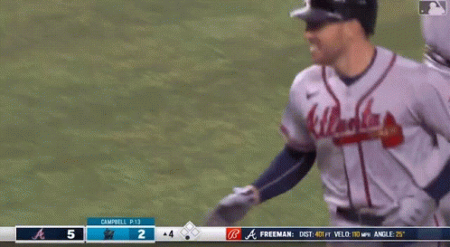 Atlanta Braves Baseball Player Celebrating GIF
