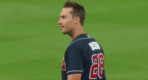 Atlanta Braves Baseball Player Smiling