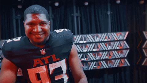 Atlanta Falcons Calais Campbell Braveheart GIF