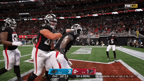 Atlanta Falcons Chest Bump Proud Tradition GIF