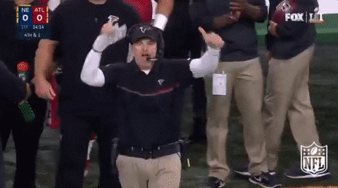 Atlanta Falcons Coach Cheering Team Up GIF