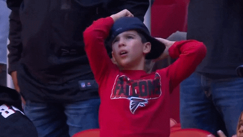 Atlanta Falcons Fan Kid Shouting GIF