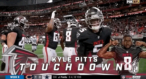 Atlanta Falcons Kyle Pitts Touchdown GIF