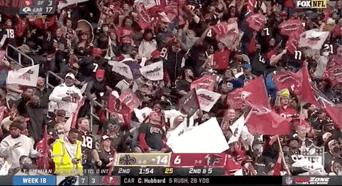 Atlanta Falcons Supporters Cheers For Team GIF
